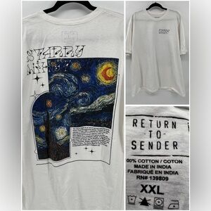 Return to Sender | Van Gogh Starry Night Graphic Tee | XXL | Oversized Streetwea